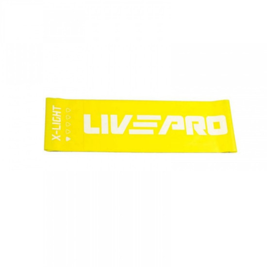 Купить Резинка для фитнеса  LivePro FITNESS BAND X-LIGHT Yellow (2,3kg) в Киеве - фото №1